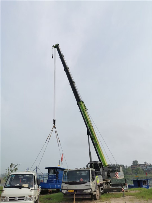 舞钢市桥梁建设吊装案例